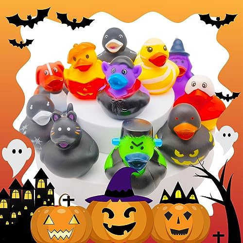 Cherislpy 36 Pcs Halloween Rubber Ducks,Baby Showers Accessories Jeep Duckies Bath Toys for Kids Halloween Party Favors,Gift Exchange (Halloween) - Image 3