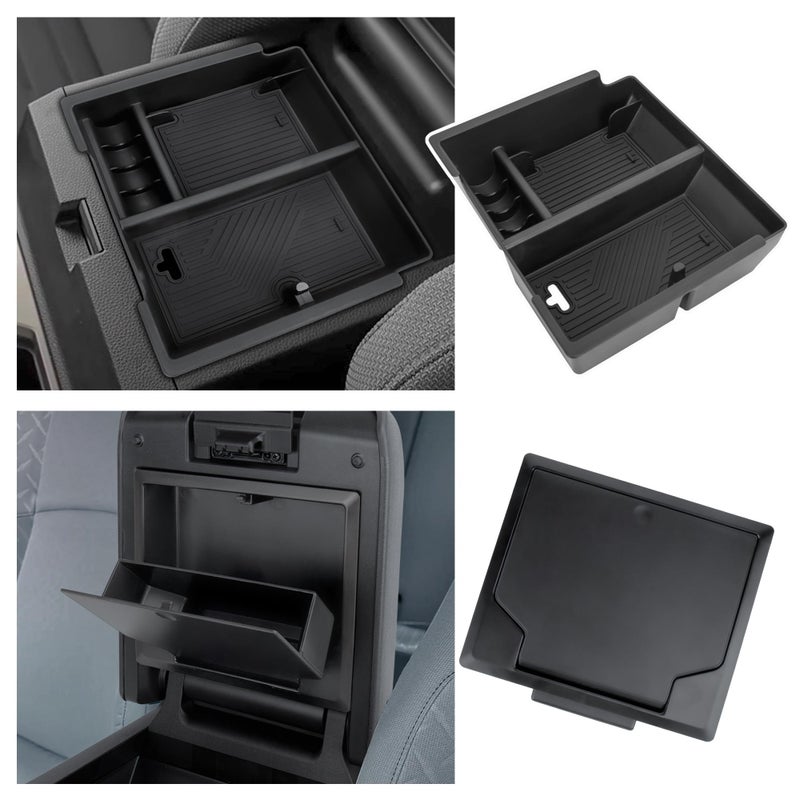 Sinminou Center Console Organizer Compatible with 2025-2026 Toyota 4Runner (6th Gen) Interior Accessories, Armrest Organizer Tray Insert with Hidden Storage Box for Coin and Sunglasses - Image 1
