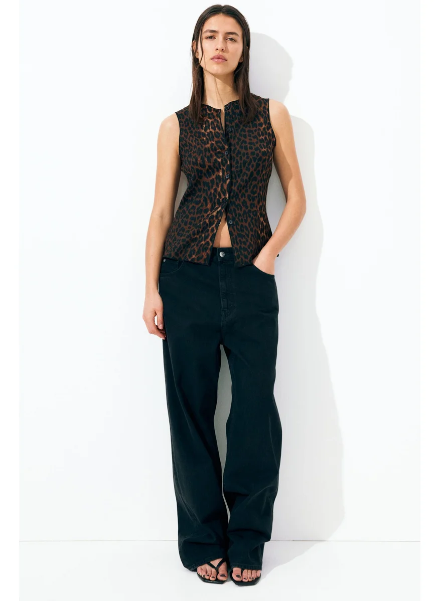 H&M Textured Jersey Waistcoat