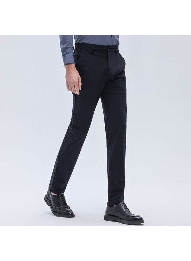 Saint Angelo Baoxiniao Lightweight Cool Casual Business Men's Straight Leg Trousers Etd241t03u Navy Blue 34 - Image 2