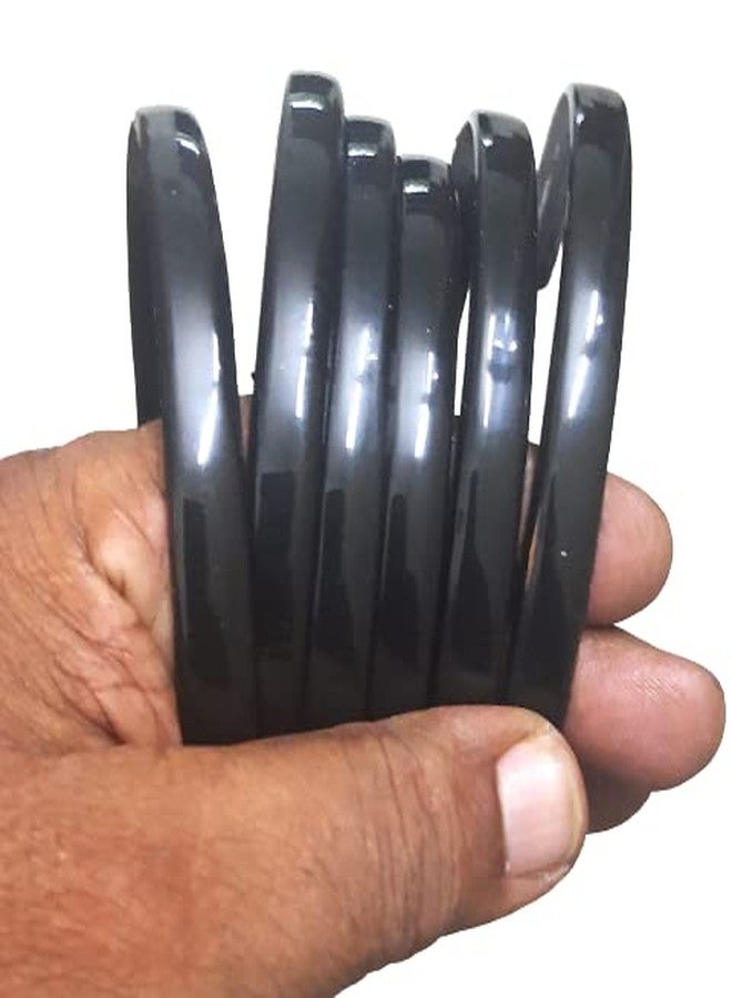 Starlinks Fancy Plastic Elastic Hair Bands Wavy Hair Comb Black colour Headband Teeth Comb Shine Matte Hairband Hoop Hair Accessories For Girls, Women (Size- 12.0 mm, Black Set Of 6) - Image 3