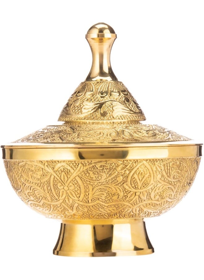 AKDC AKDC Brass Sugar Pot 12Cm X 12Cm X 14Cm Gold  - Image 3