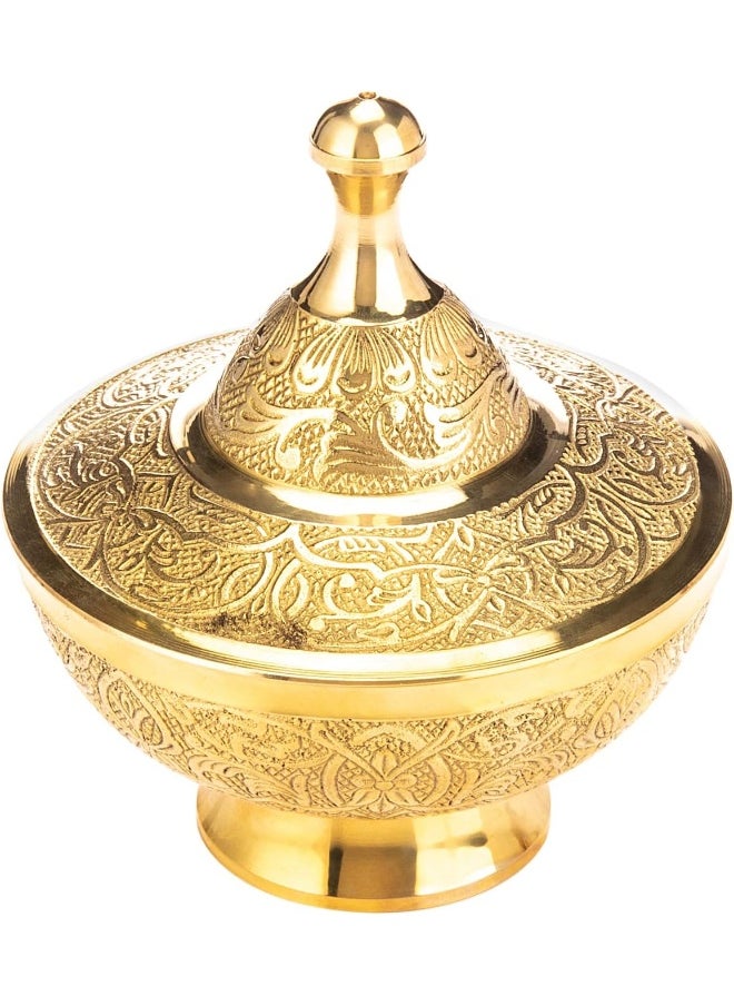 AKDC AKDC Brass Sugar Pot 12Cm X 12Cm X 14Cm Gold  - Image 1