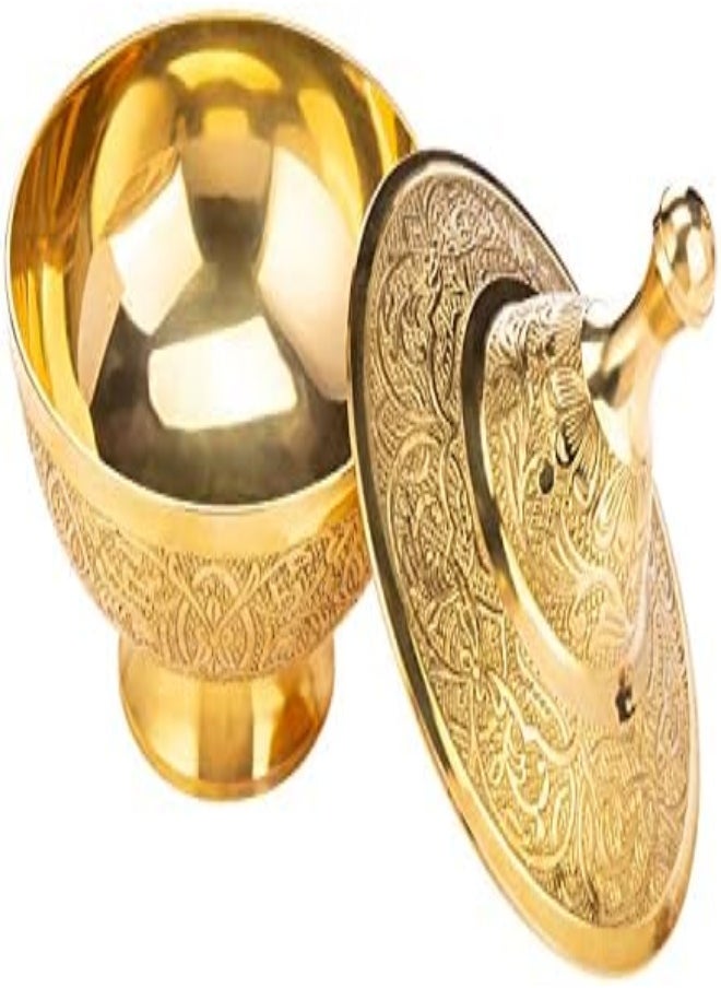 AKDC AKDC Brass Sugar Pot 12Cm X 12Cm X 14Cm Gold  - Image 5
