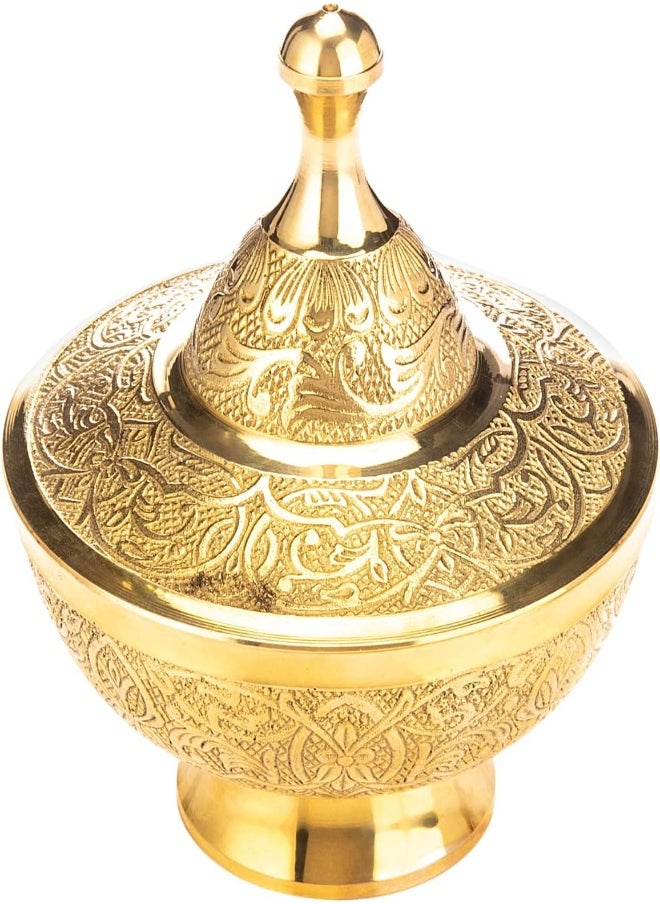 AKDC AKDC Brass Sugar Pot 12Cm X 12Cm X 14Cm Gold  - Image 4