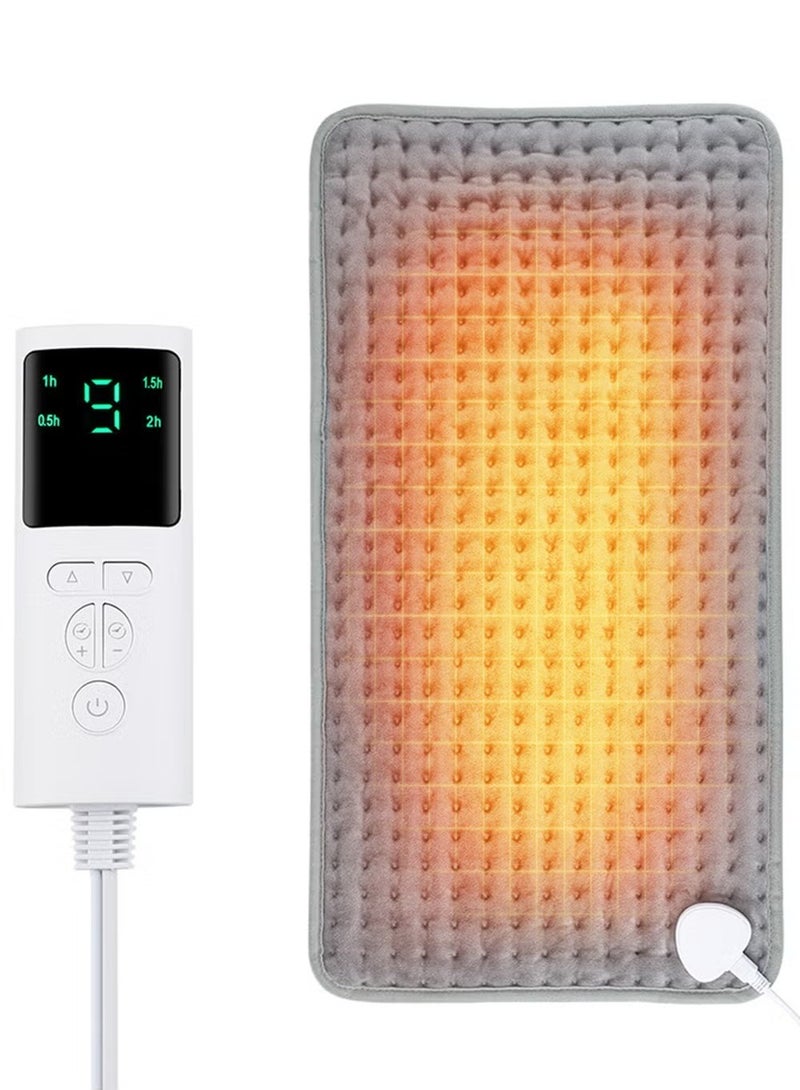 Loquat Electric Heating Pad for Back and Shoulders, 9 Heat Settings, Auto Shut-Off, Machine Washable, Portable Pain Relief Heating Pad - Image 1