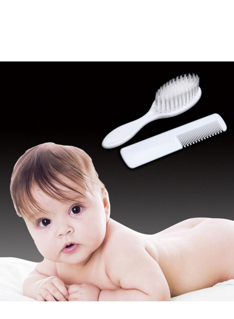 Baby Hair Brush and Scalp Massage Set: Newborn Cradle Cap Removal - Infant Comb  - Image 1