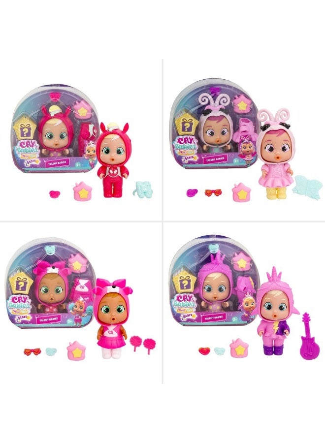 CRY BABIES دمى بكاء النجوم موهبة، قطعة واحدة متنوعة (قد يختلف النمط واللون) | شخصية قابلة للجمع | تبكي دموع حقيقية | ملحقات مفاجئة - Image 1