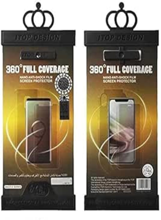 iTop Screen for For Iphone 12 (6.1) 360 Full Cover Nano Anti-Shock Film front and back - Clear