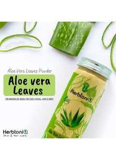 Herbtoniq 100% Natural Aloevera Leaves Hibiscus And Curry Leaves Powder For Hairfall Hair Care Regimens (450 Gram)  - Image 3