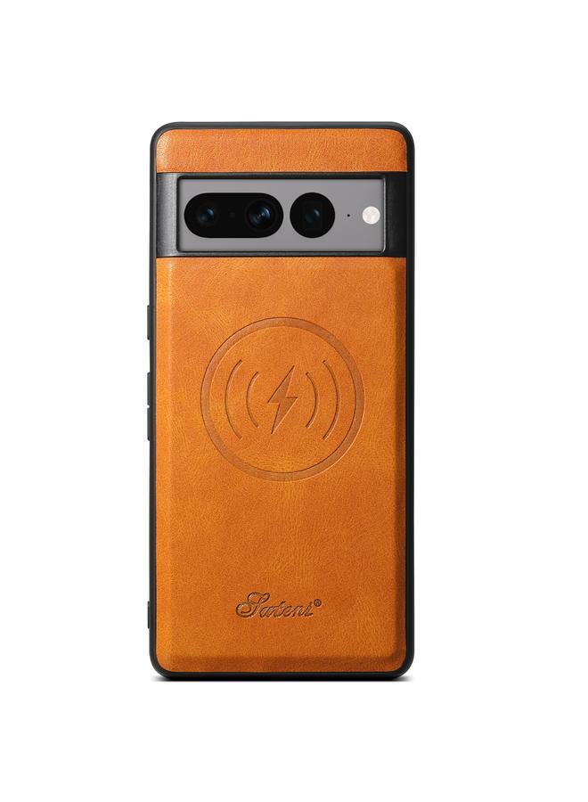 Suteni Case For Google Pixel 8a H15 Oil Eax Leather Detachable Wallet Back Phone Case - Image 2