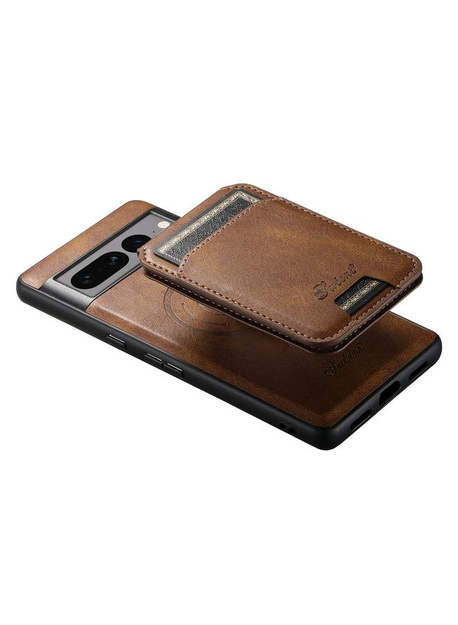 Suteni Case For Google Pixel 8a H15 Oil Eax Leather Detachable Wallet Back Phone Case - Image 5