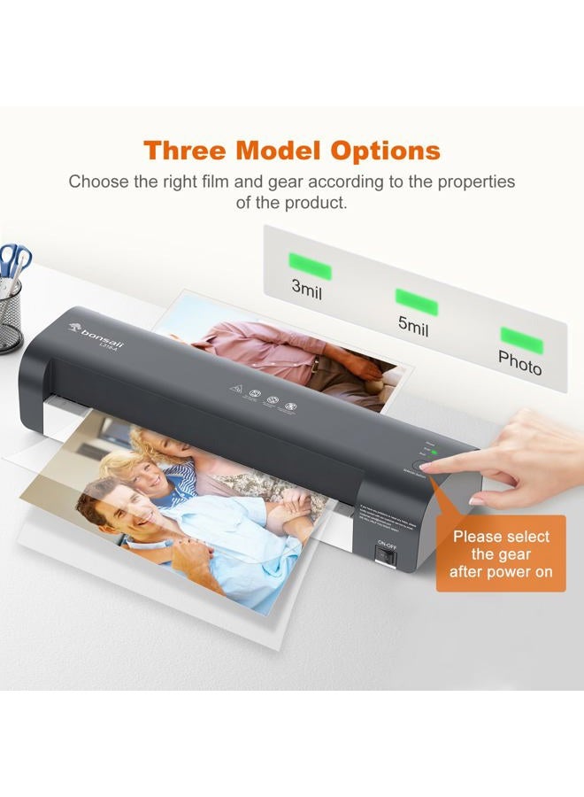 Bonsaii Laminator, 13 Inch 4-in-1 Thermal Laminator Machine with Never Jam Technology. Safe and Reliable Laminator with 40 Laminting Sheets for Home, Office, and Classroom Organization Supplies - Image 5