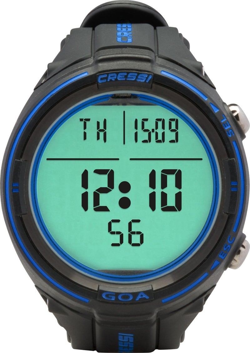 Cressi Goa Scuba Diving Computer, Black/Blue - Image 2