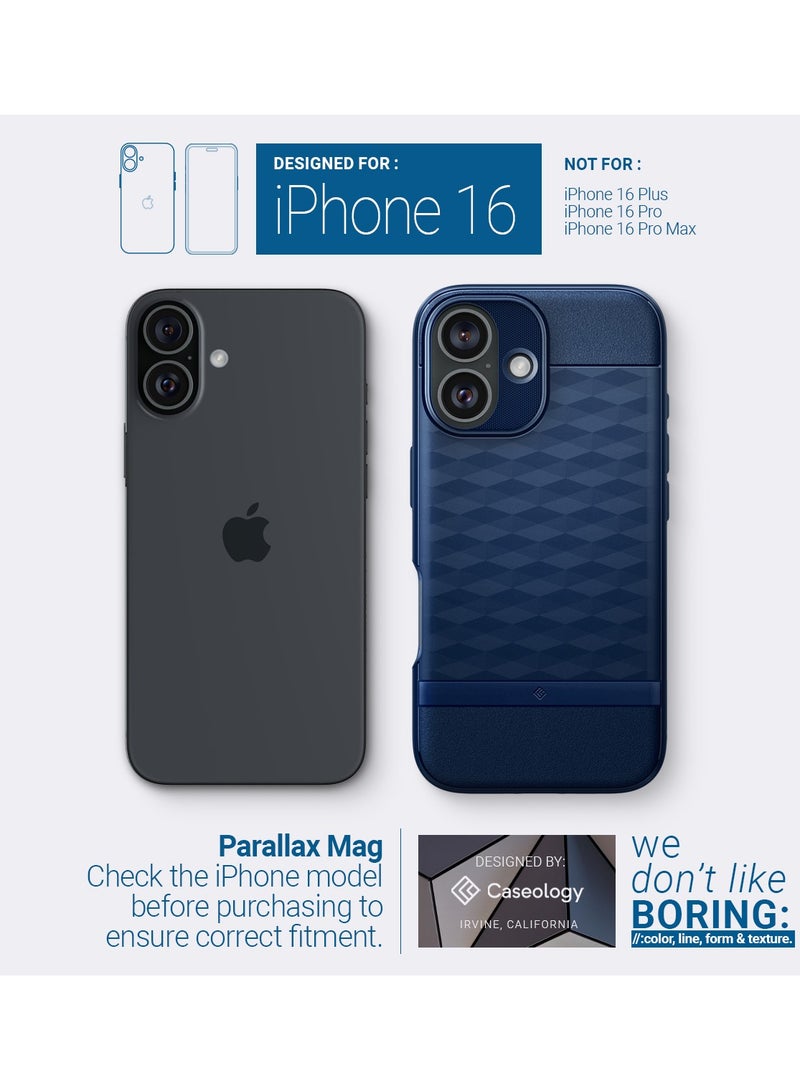 Caseology Parallax Mag for iPhone 16 MagSafe Case Cover Military Grade - Midnight Blue - Image 2