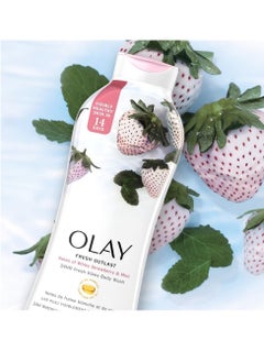 Olay Olay Fresh Radiance Body Wash - Strawberry & Mint - 22 fl oz / 650 ml - Packaging may vary  - Image 3