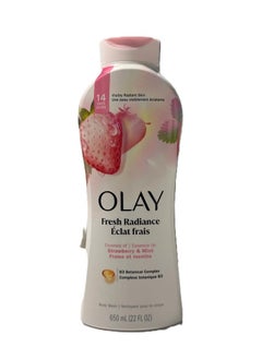Olay Olay Fresh Radiance Body Wash - Strawberry & Mint - 22 fl oz / 650 ml - Packaging may vary  - Image 2