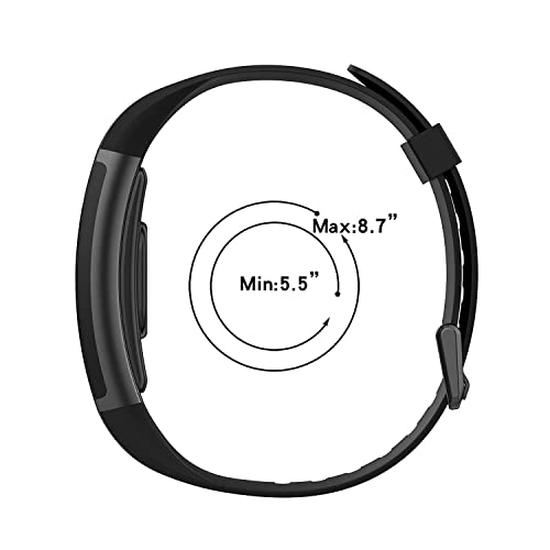 VEROX Replacement Strap Compatible with Realme Smart Band Watch Bracelet RMA 183 Strap- Pack of 2 (Black & Green) - Image 4