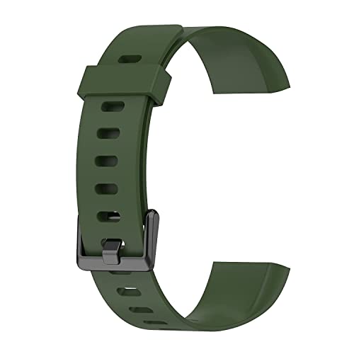 VEROX Replacement Strap Compatible with Realme Smart Band Watch Bracelet RMA 183 Strap- Pack of 2 (Black & Green) - Image 5