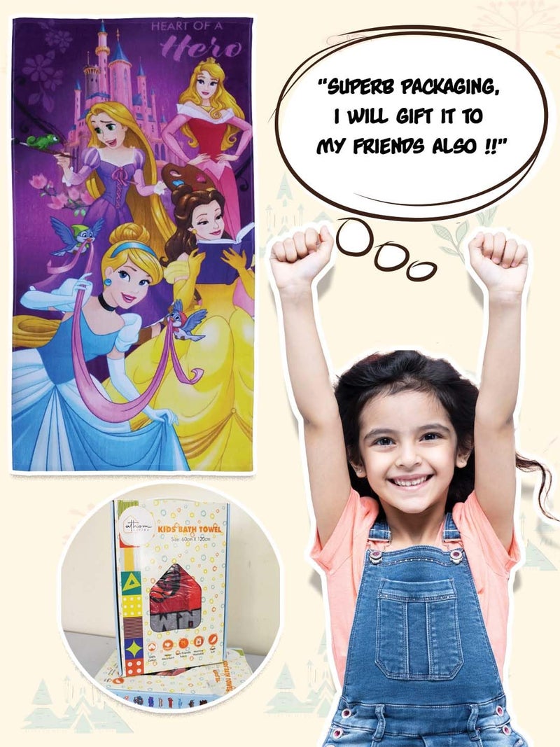Athom Living Capatible with Princess Kids Bath Towel 350 GSM 60x120 cm - Image 5