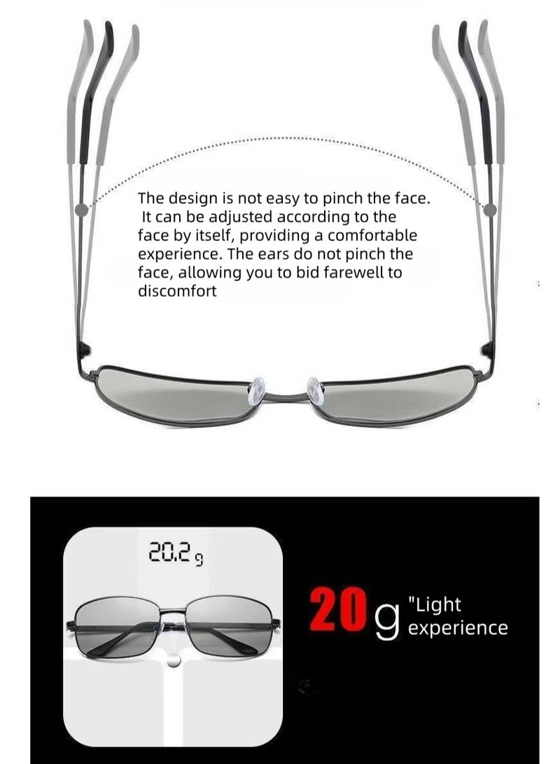 Akali Smart color - changing, anti - ultraviolet, polarized sunglasses - Image 4