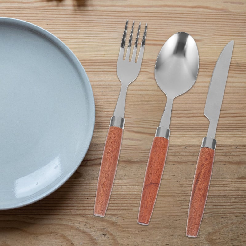 1 Set of Kitchen Cutlery Fork Cutter Spoon Camp Dinnerware Kit Western Food Flatware - Image 3