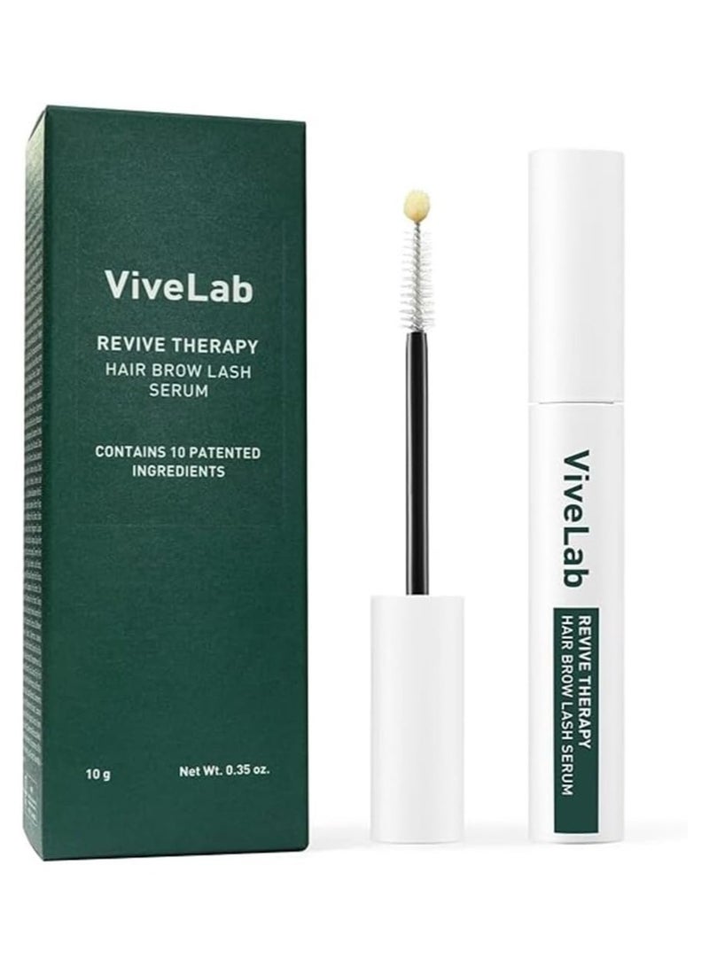 ViveLab Biotin Lash Serum - Eyelash & Eyebrow Growth Serum. Eyelash & Eyebrow for Thick Lashes and Brows Korean Dermatologist-Conceived 0.35oz - Image 1