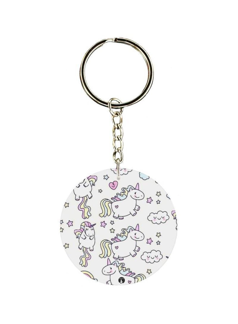 RKN Unicorn Printed Keychain