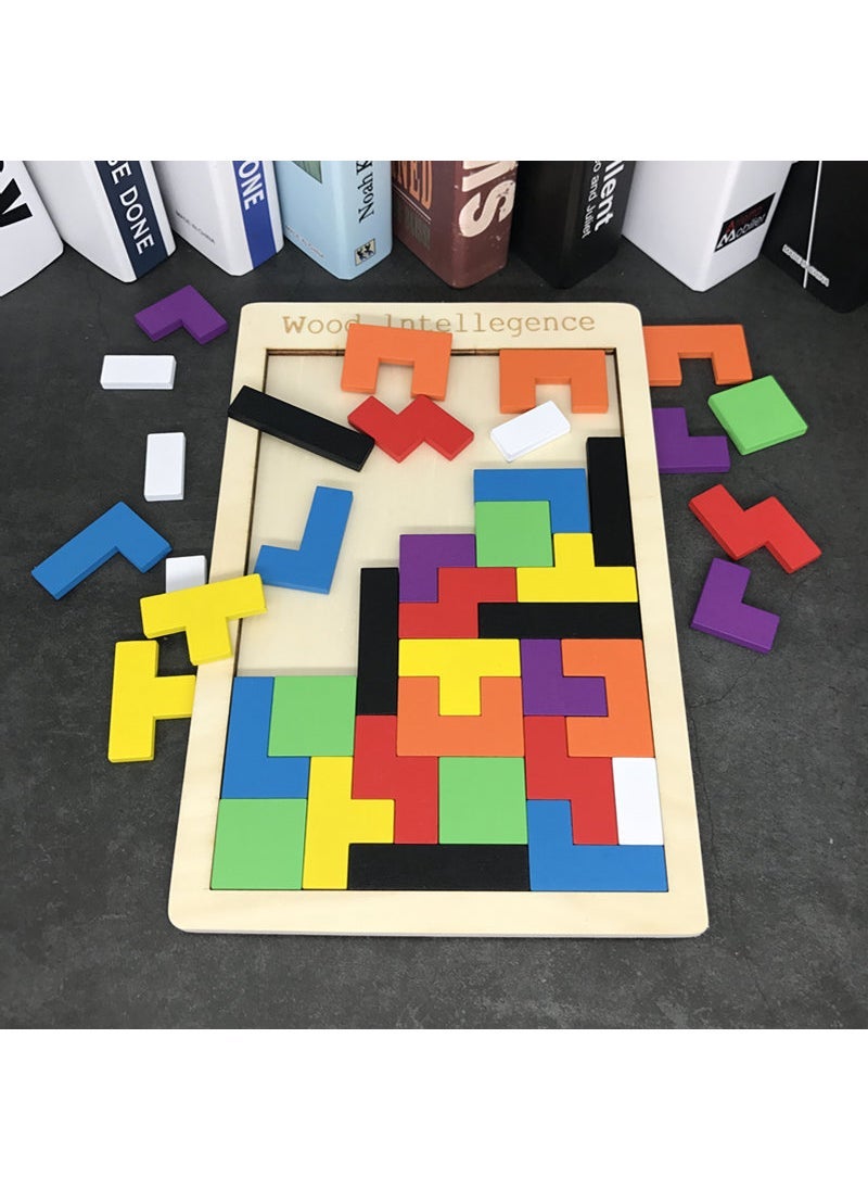 Kids Wooden Xylophone Twist Caterpillar Bead Maze Toys Tetris 0.6cm 