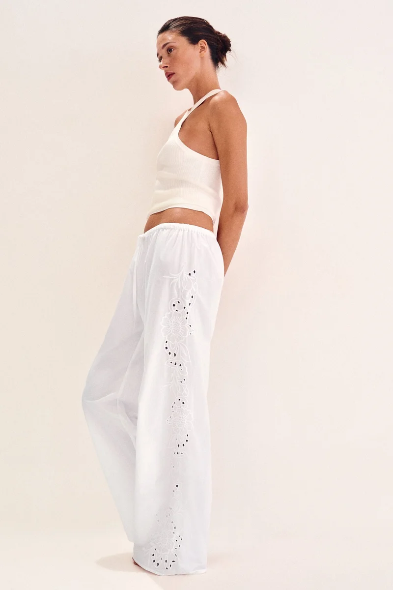 اتش اند ام بنطلون بيجاما مطرز