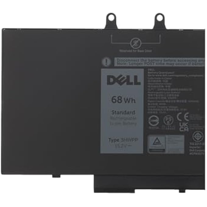 rayihni BATTERY FOR LATITUDE 5401 TYPE 3HWPP PART NUMBER 3PCVM 1VY7F JG75F 4 CELLS 68WH - Image 3