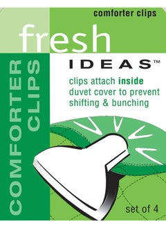 Fresh Ideas Comforter Clips Fresh Ideas Padded Clips   Blanket Fasteners Prevents Comforters From Shifting Inside Duvet Cover Bedding Accessories  4-Pack  - Image 4