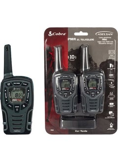 Melek Store Aselsan PM-865 Battery and Charger Included 10 Km Dual Handheld Radio (8 Channels + 121 Sub Channels) * Vibration 