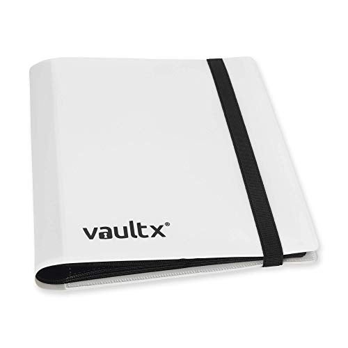 Vault X 4 Pocket Standard Strap Binder, Holds 160 Trading Cards in 20 Side-Loading Pages (White) - Image 2