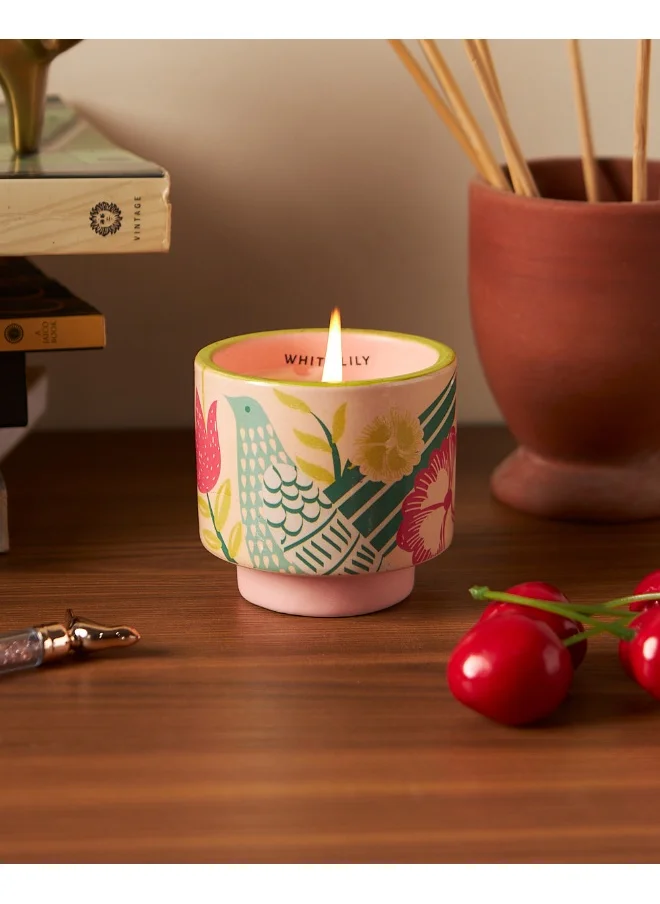 Chumbak White Lily Soy Wax Candle - Small