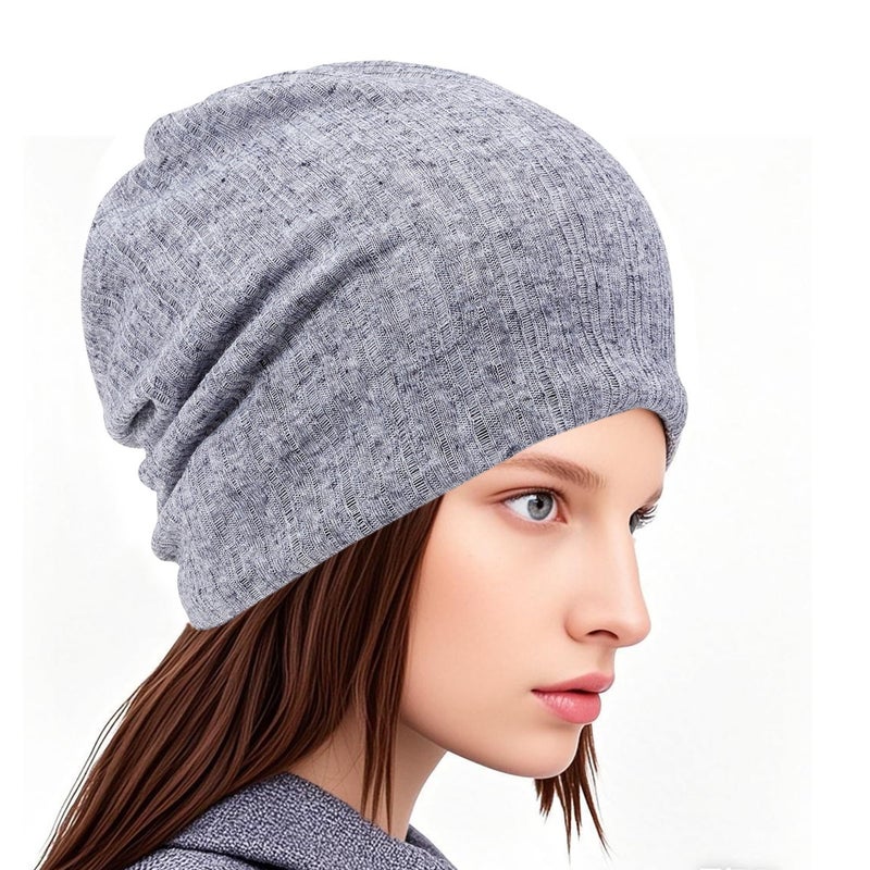 monochef Women's Slouchy Beanie Chemo Hat: 5pcs Cancer Head Wraps Hair Covers Turban Hip-Hop Running Skull Cap Sleep Head Scarf for Cancer Patient - Image 5