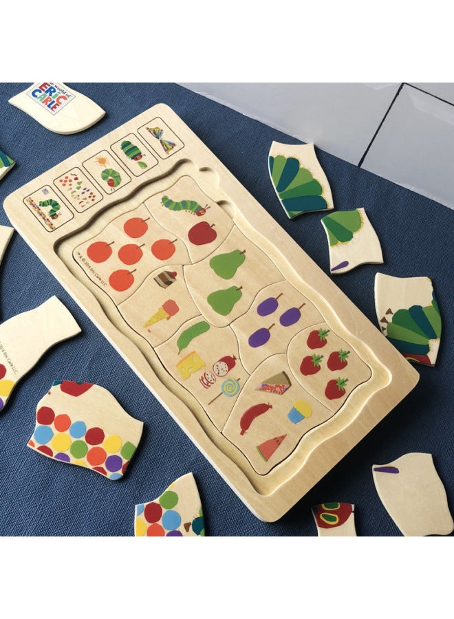 Multi-layer Caterpillar Puzzle Early Childhood Education Toys For Children Hungry Hungry Caterpillar-Color:MT Caterpillar Multilayer Puzzle - Image 4