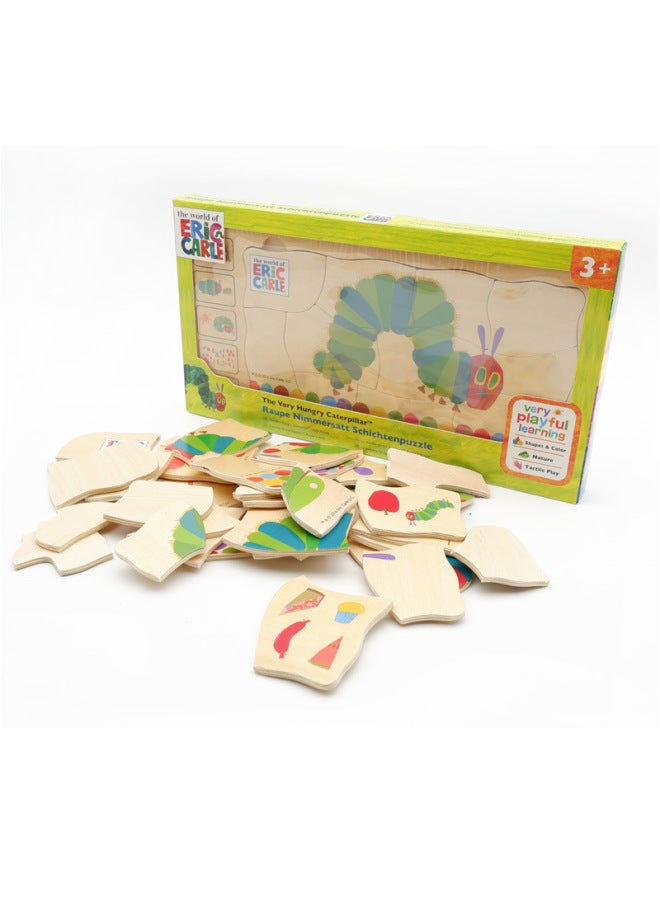 Multi-layer Caterpillar Puzzle Early Childhood Education Toys For Children Hungry Hungry Caterpillar-Color:MT Caterpillar Multilayer Puzzle - Image 1