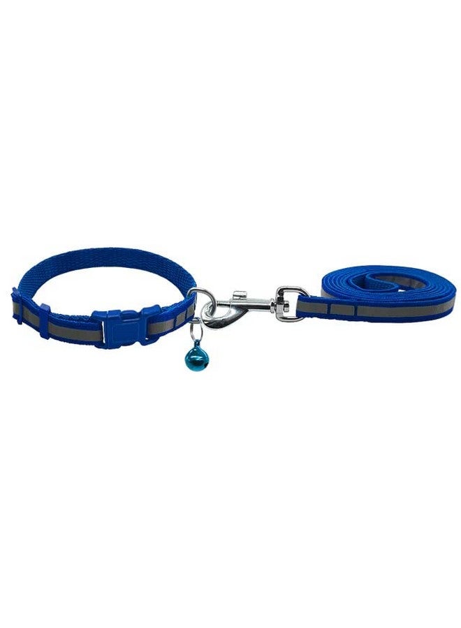 Dog Collar Leash Set Included Bell Nylon Reflective Puppy Collar Walking Leash Lead Set Adjustable For Small Puppy-Chihuahua Yorkie-Width-1.5Cm (Pack Of 1) (Purple) - Image 5