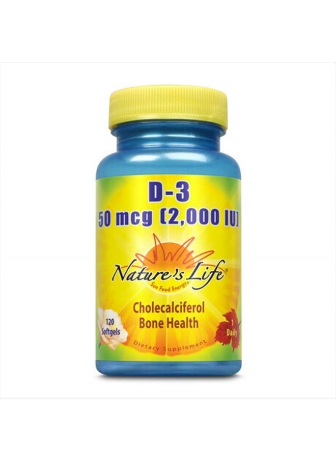 Nature's Life D-3 2000 IU | 120 ct 