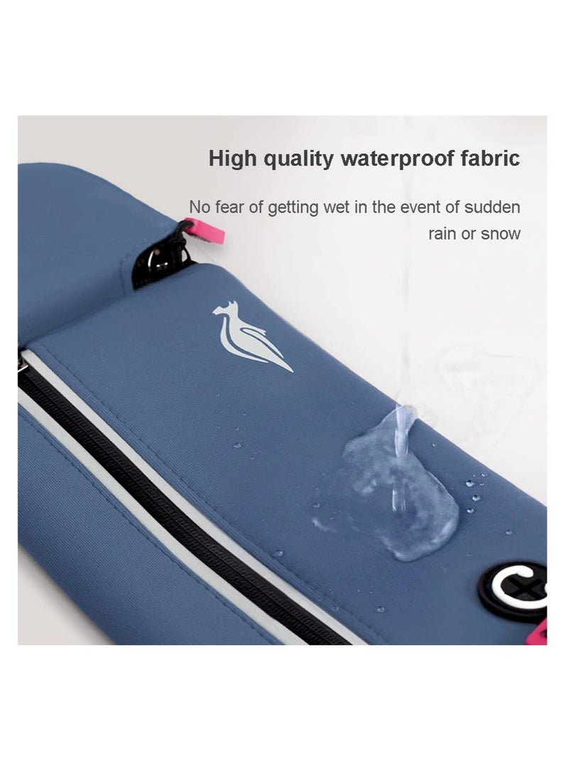Running Belt Bag, Running Belt Bag with Foldable Water Bottle Holder, Running Phone Holder for Women and Men, Water Resistant and Non Bouncing, Perfect for Running, Cycling and Walking - Image 4