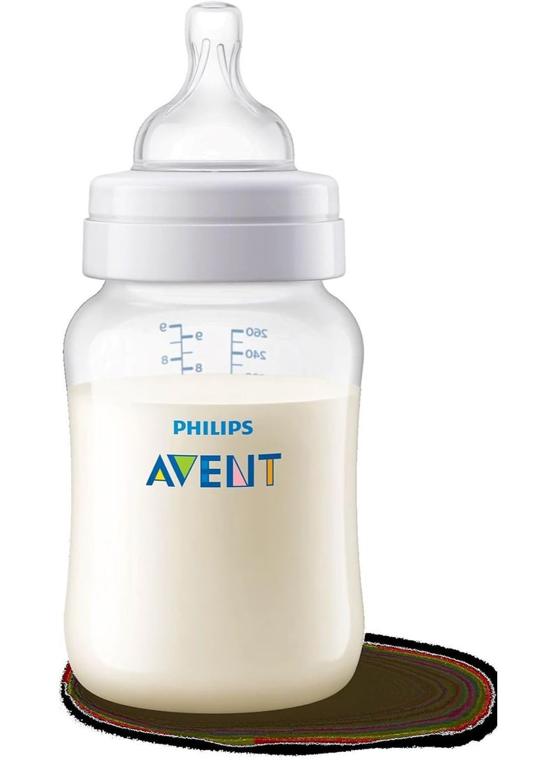 فيليبس ببرونة أطفال مضادة للمغص – 260 مل مع حلمة تقويمية، خالية من BPA لتغذية مريحة - Image 1