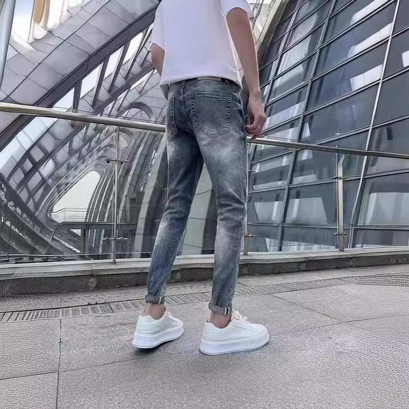 Unisex Classic Denim Jeans Loose Fit Daily Outdoor Wear - Image 3
