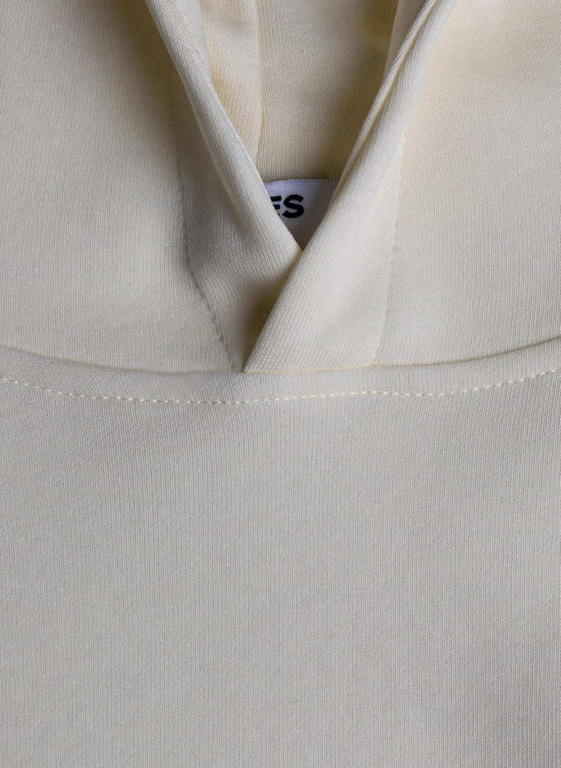 SHAPES SLOGAN PRINTED HOODIE