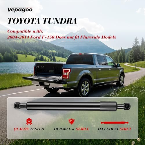 Vepagoo 43200 Truck Tailgate Assist Shock Compatible with Ford F150 2004-2014 & Lincoln Mark LT, Pickup Rear Tailgate Lift Supports Damper Strut Accessories (Provide Tools) - Image 3
