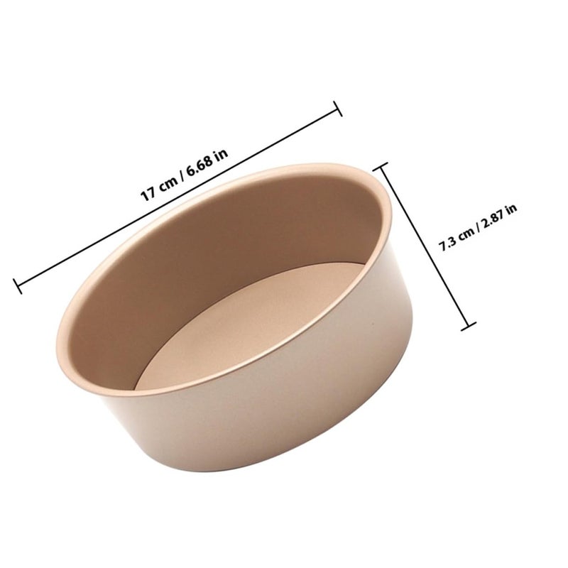 6 Inch High Carbon Steel Round Cake Pan Nonstick Removable Bottom for Baking - Image 3