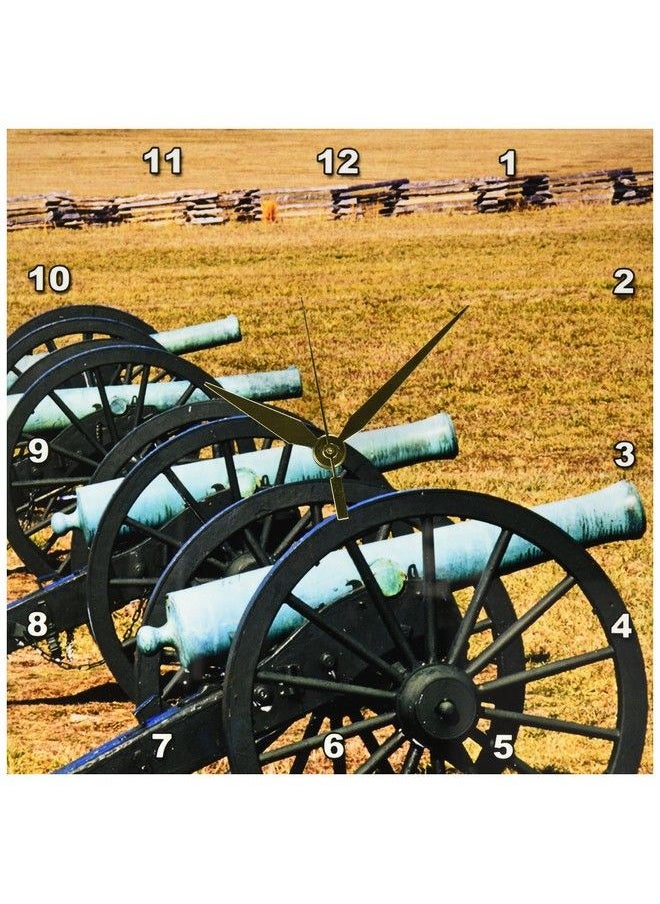 3DROSE - Dpp_88096_1 Arkansas Civil War Cannons Pea Ridge Park Us04 Bja0002 Jaynes Gallery Wall Clock 10 By 10Inch - Image 1