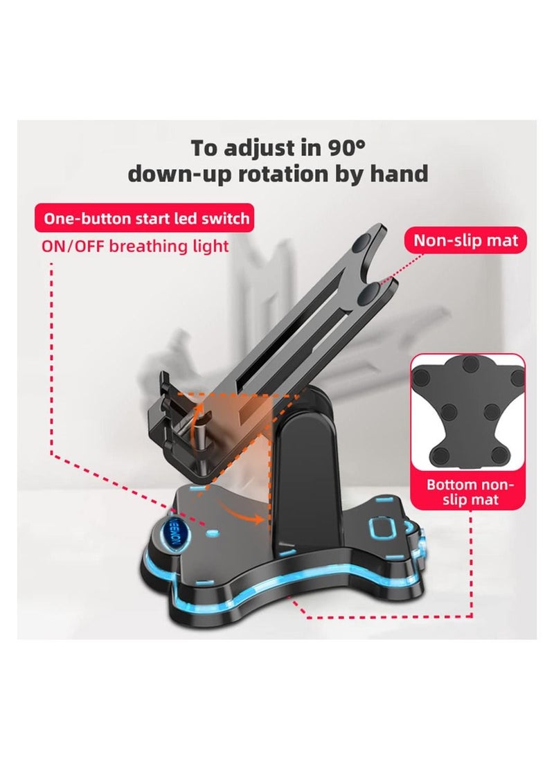 SYOSI - Fit for Switch Charger Stand, Compatible for Nintendo Switch Charging Dock Station Accessories Switch Lite/OLED Portable Djustable with USB Type-C Port Charger Dock Station for Plug and Play (Black) - Image 1