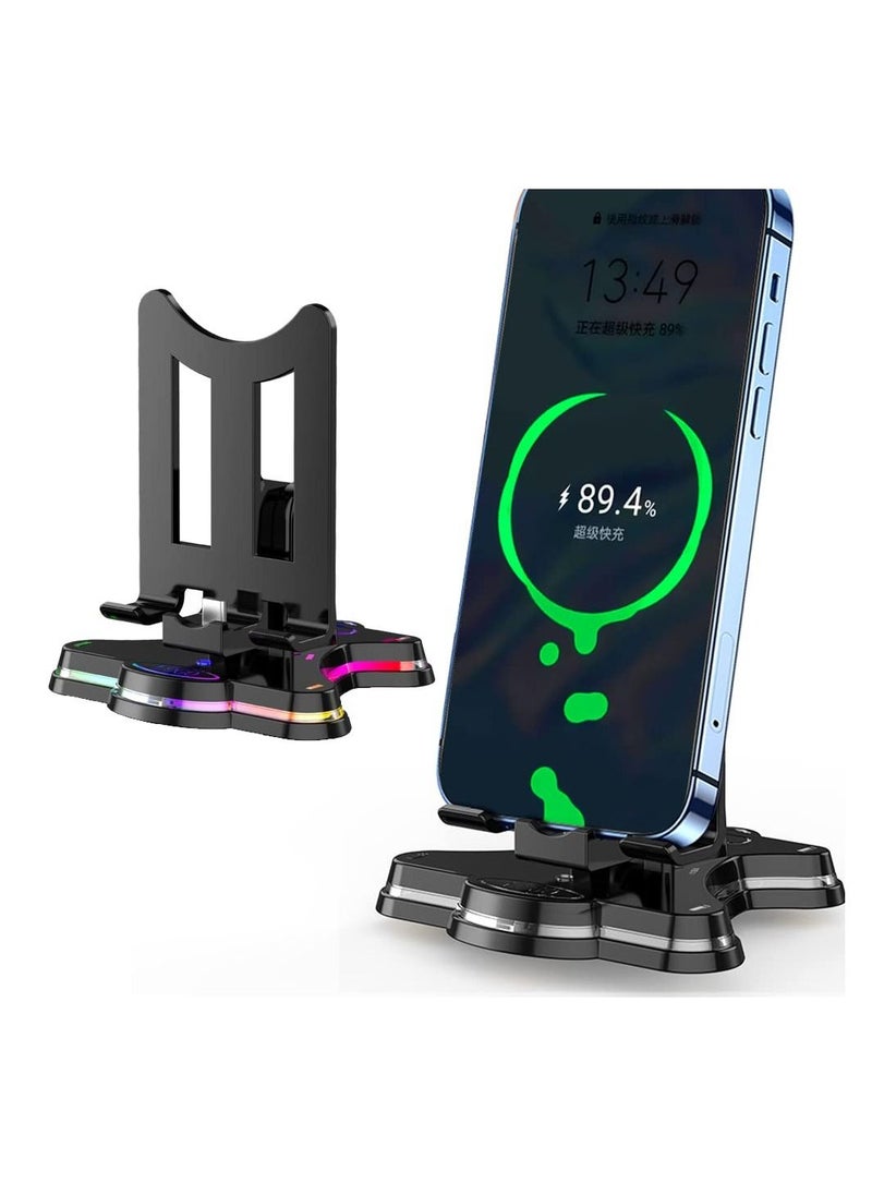SYOSI - Fit for Switch Charger Stand, Compatible for Nintendo Switch Charging Dock Station Accessories Switch Lite/OLED Portable Djustable with USB Type-C Port Charger Dock Station for Plug and Play (Black) - Image 1