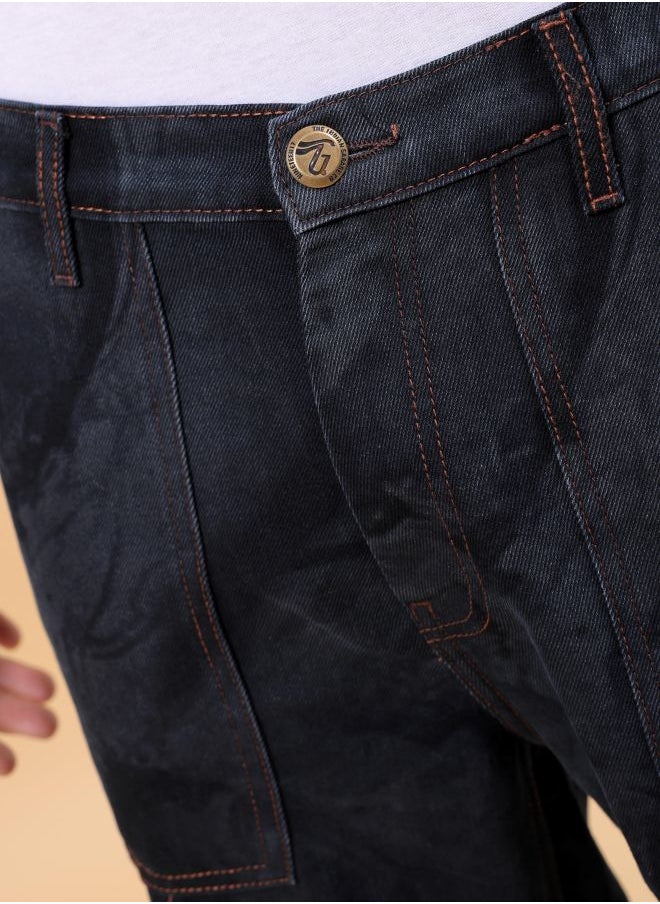 The Indian Garage Co Men Baggy Solid Mid-Rise Jeans  - Image 5